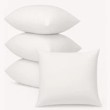 Pack of 4 Throw Pillows Insert Ultra Soft Bed & Couch Sofa Decorative Pillows