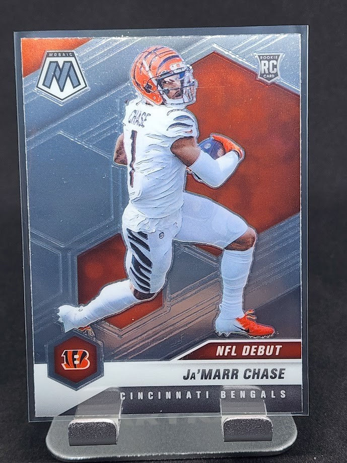 JAMARR CHASE Silver Mosaic Prizm #247 RC Rookie 2021 NFL Debut Bengals