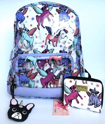 clear backpack unicorn