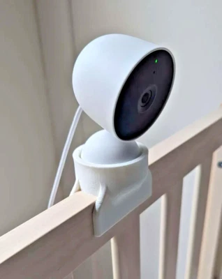 Google Nest Camera Crib Mount–Secure Fixed Baby Monitor Holder Gen 3 Compatible