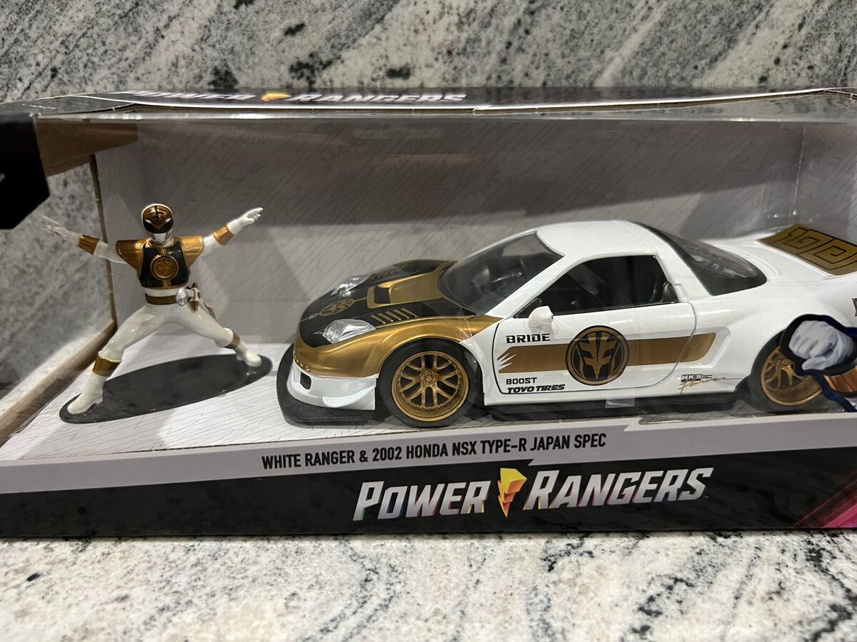 Jada Toys Power Rangers White Ranger And 2002 Honda NSX Type Jada Toys Power Rangers White Ranger And 2002 Honda NSX Type