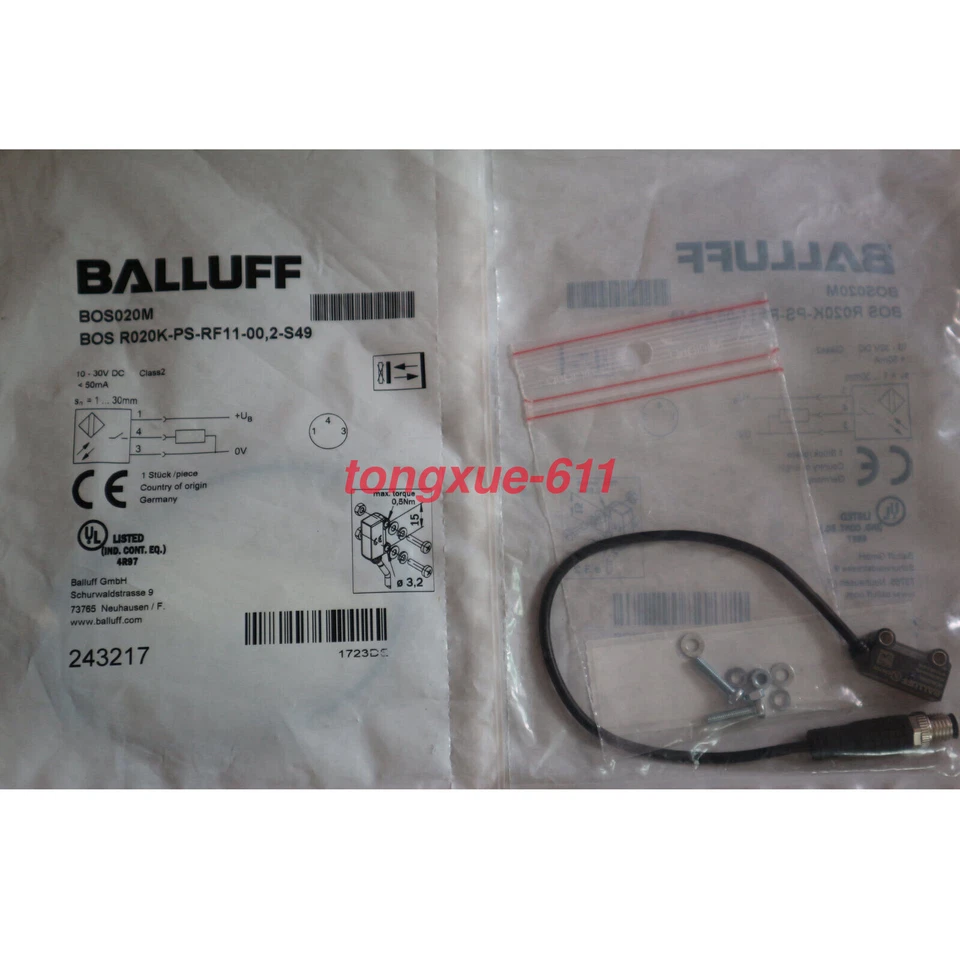 1pc New balluff BOS R020K-PS-RF11-00,2-S49 Proximity Switch Via FedEx or DHL - Image 3 of 3