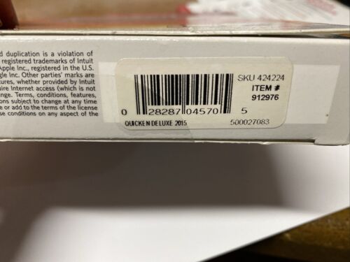 Intuit Quicken Deluxe 2015 Retail Box for Windows XP/SP3 & Up/Vista/SP1/7&8 - Picture 4 of 6