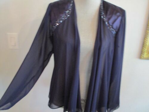 Nuevo con etiquetas S.l. VESTIDO Y CHAQUETA AZUL ZAFIRO DE MODA TALLA 8 2 PIEZAS OCASIÓN ESPECIAL $130 - Imagen 9 de 12
