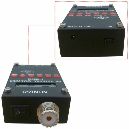 Analizador de antena Mini60 Sark100 1-60 MHz HF ANT SWR + Bluetooth + APLICACIÓN - Imagen 8 de 9