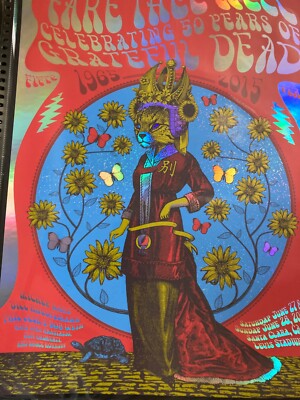 Fare Thee Well 2015 poster foil Grateful Dead | eBay