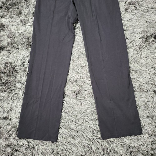 Theory Dress Pants Mens 34 X 34 Black Formal Straight Pockets Mid Rise Viscose - Picture 17 of 21