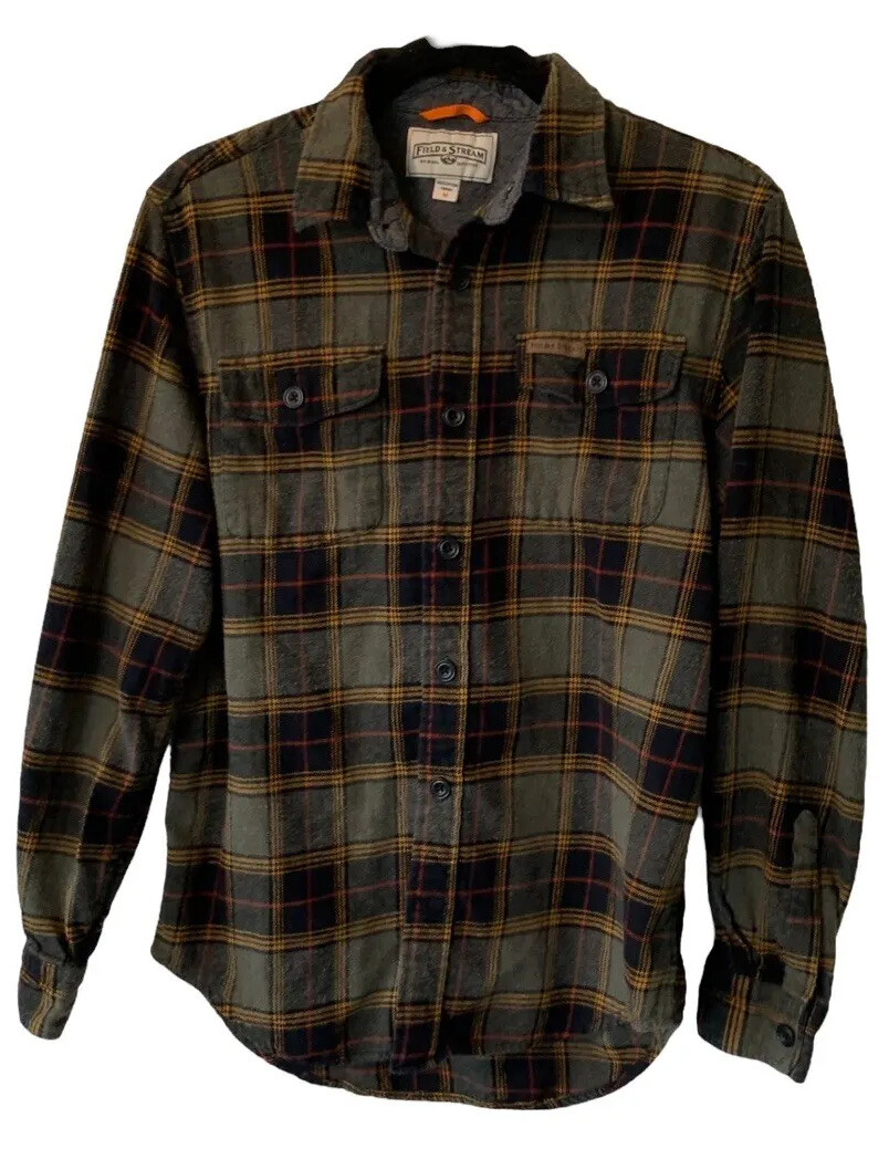 Field Stream Mens Size M Medium Green Black Classic Plaid Field Stream Mens Size M Medium Green Black Classic Plaid