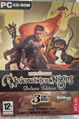 Neverwinter Nights Deluxe Edition (PC) Videospiel Boxset 2003 Forgotten Realms