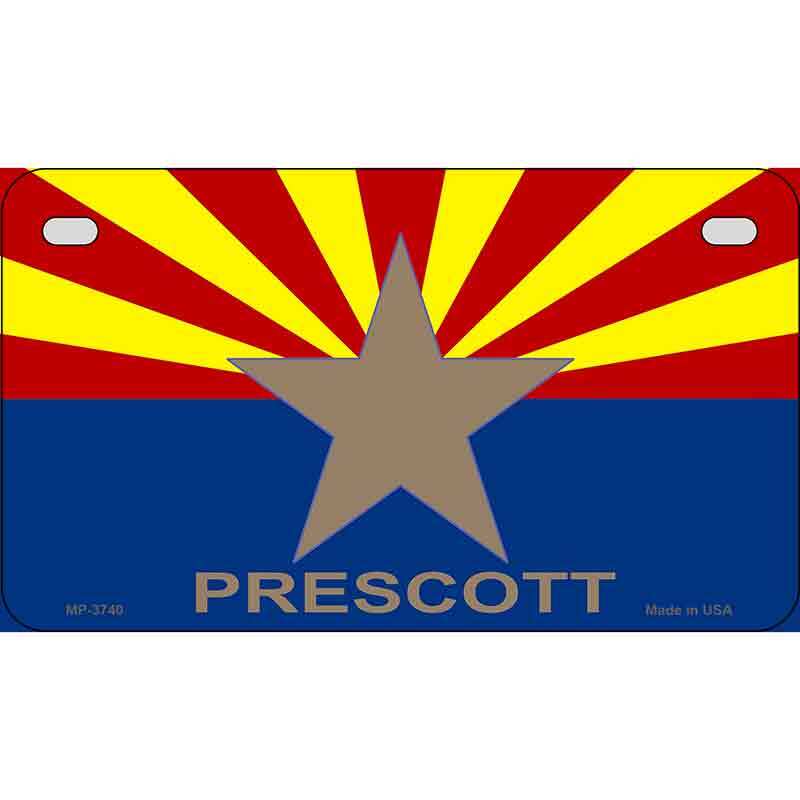 Prescott Arizona Flag Novelty Metal Motorcycle Plate MP3740 eBay