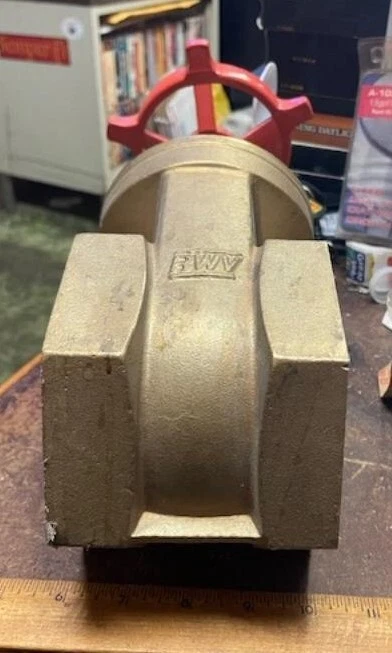 RWV – 4” Threaded Bronze Gate Valve - P/N: 267 (NOS) - Image 3 of 4