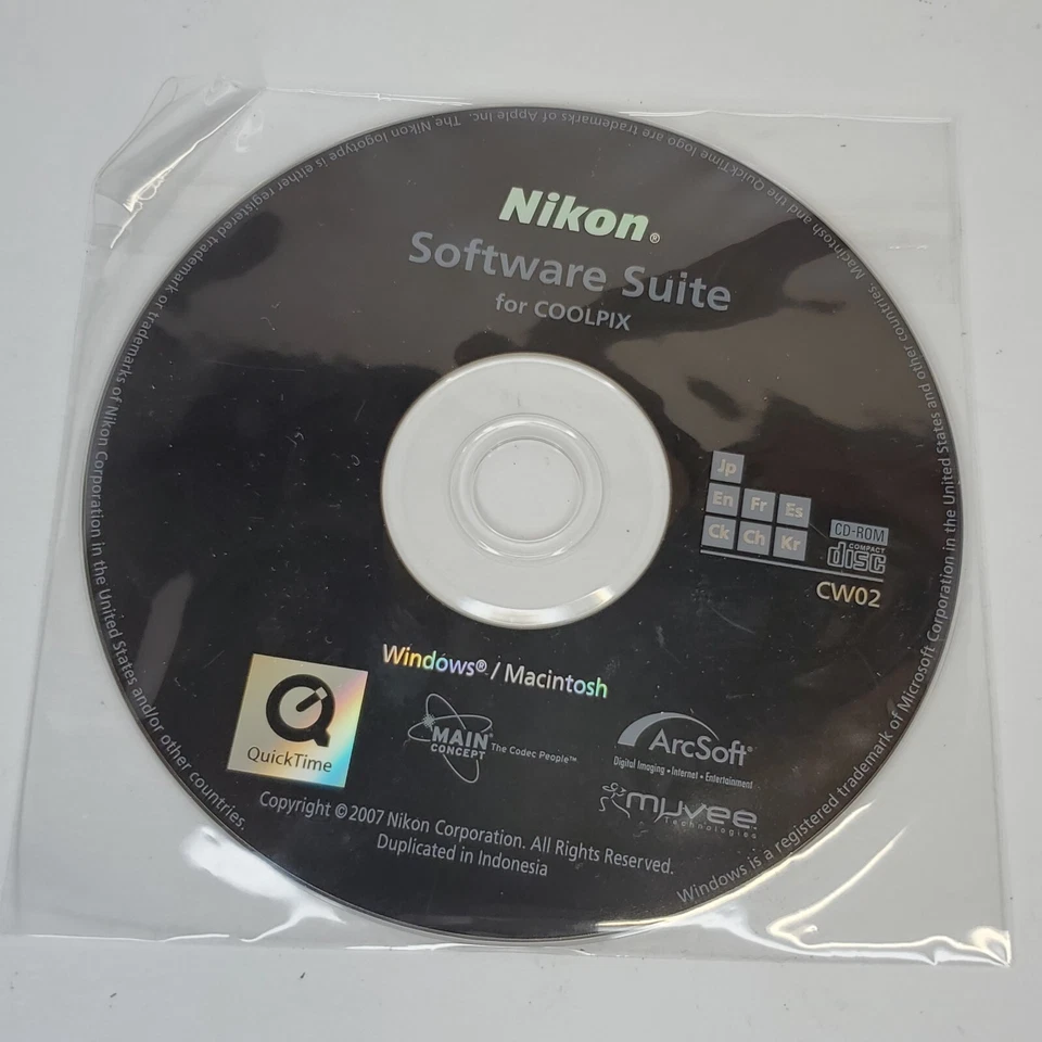 Nikon software Suite COOLPIX CD-Rom CW02 For Windows / Mac/D700,300,D2X, D2H, D3 - Image 2 of 4