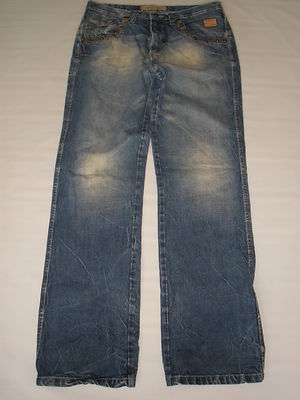GESTURE JEANS DENIM size 34X34 RARE UNIQUE NEW SUPER HOT MUST HAVE