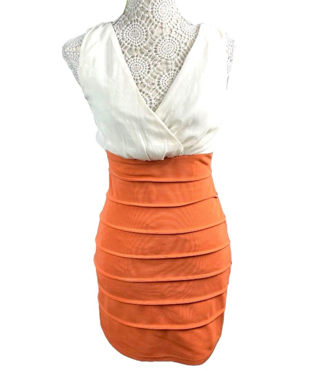 sachin and babi light blue dress Burnt Orange Puff Sleeve Shirred Waist Smock Midi Dress  AX Paris