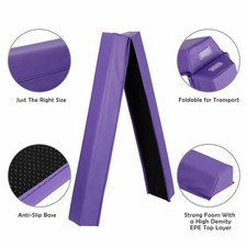 6ft Folding Balance Beam Gymnastics Floor Anti-Slip Base Skill Tumbling Training