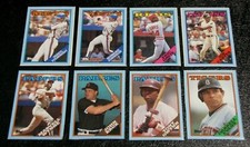1988 Topps Wax Box Bottom Hand Cut Cards A - P (Pick Your Players)