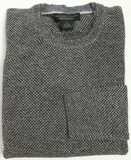 New Mens For Bloomingdales Crew Neck Wool Cashmere Honeycomb Pullover Sweater S