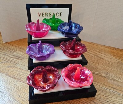 Cute Ring Holder! Handmade with Epoxy Resin. Multiple Colors. OOAK. Glitter.