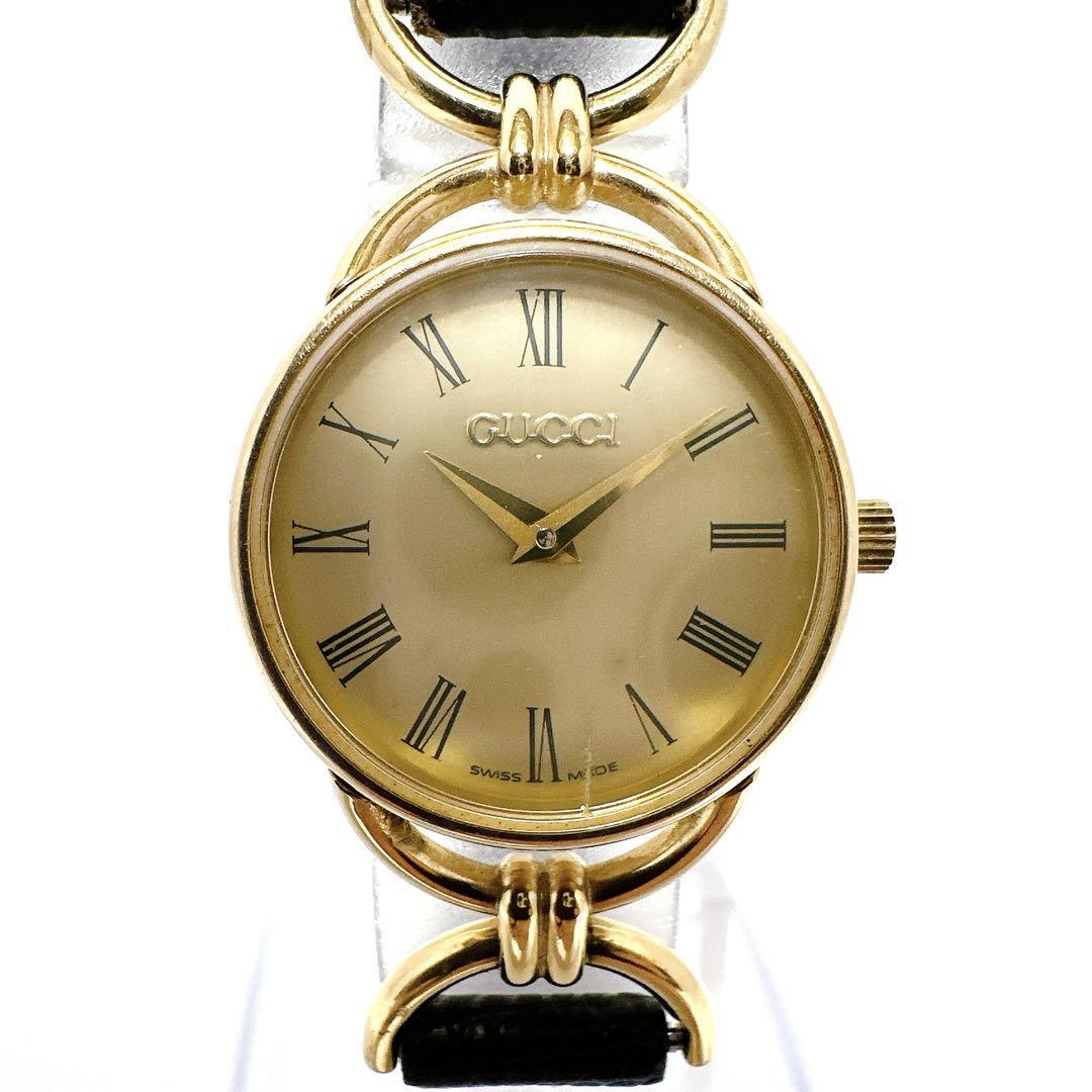 Gucci 6000L Women's Watch Quartz Vintage Round Gold 22mm Gucci 6000L Women's Watch Quartz Vintage Round Gold 22mm