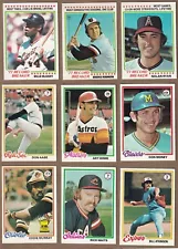 1978 Topps Baseball (1-121) * You Pick * Conditions Listed
