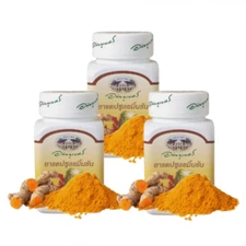 3x Curcuma Turmeric Thai Herbal Powder flatulence Colic Stomach Ulcer 60Capsules