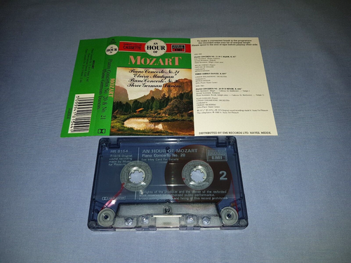 MOZART PIANO CONCERTOS 20 & 21 CLASSICAL CASSETTE TAPE ALBUM - Picture 2 of 2