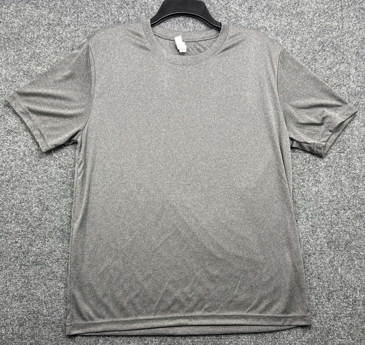 ALO Mens Charcoal Gray Training Performance Short Sleeve Shirt Size M  Stretch | eBay