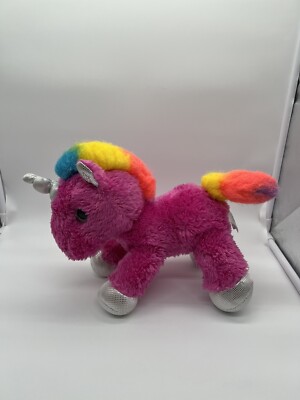 Aurora Sparkle Tales Unicorn Horse Stuffed Animal Plush by 12'' Long Pink