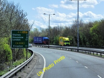 Foto 6x4 A30, Staines Bypass Egham c2015