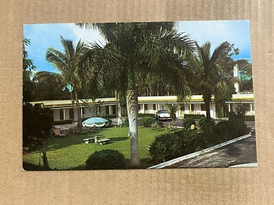 Postcard North Fort Myers FL Florida Tropical Palm Court Motel Vintage Roadside