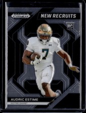 2024 Panini Draft Picks Football Audric Estime #NR-AEE New Recruits RC
