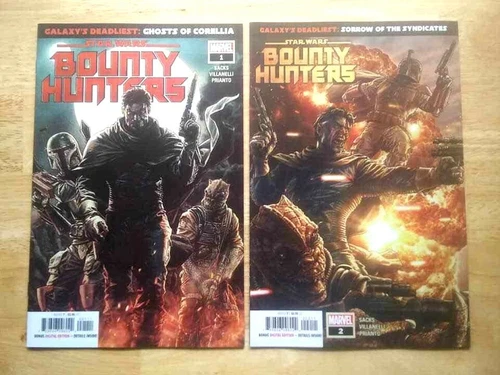 Star Wars Bounty Hunters #1 2 NM 1st App Nakano Lash Marvel 2020 Boba Fett Lee