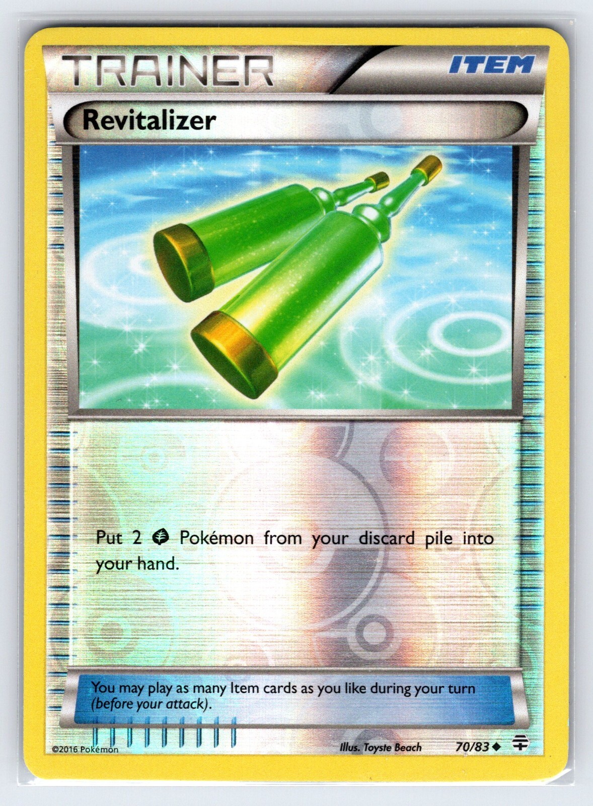 Revitalizer 70/83 2016 Generations Pokemon Card Reverse Holo Trainer - Vlp