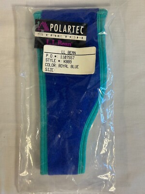 Vintage LL Bean Fleece Ear Warmer Ski Headband Blue & Green Freeport‎ USA 80 main image 4