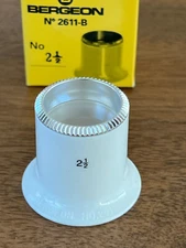 Bergeon 2611-B, Watchmaker Loupe with Magnification 4x , White