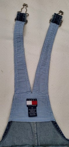 Tommy Hilfiger kids denim short overalls 6x - Picture 10 of 12