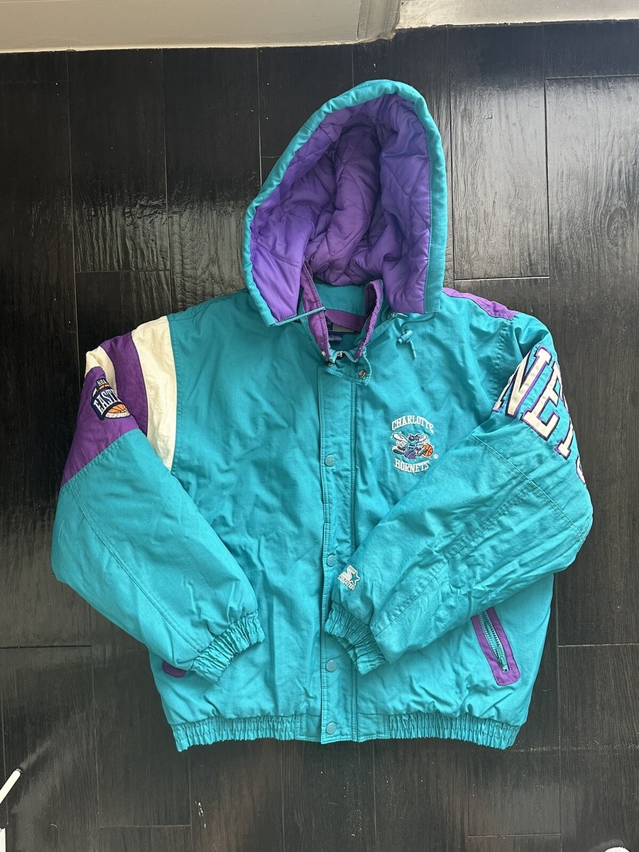 Vintage 90s Charlotte Hornets NBA Starter Puffer Jacket Size Vintage 90s Charlotte Hornets NBA Starter Puffer Jacket Size