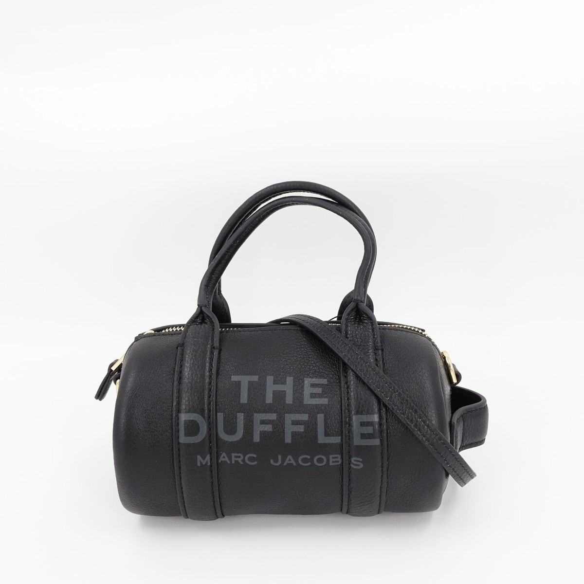 MARCK JACOBS THE DUFFLE ミニダッフルバッグ Amazon.com: Marc Jacobs The Leather Mini Duffle Bag, Black