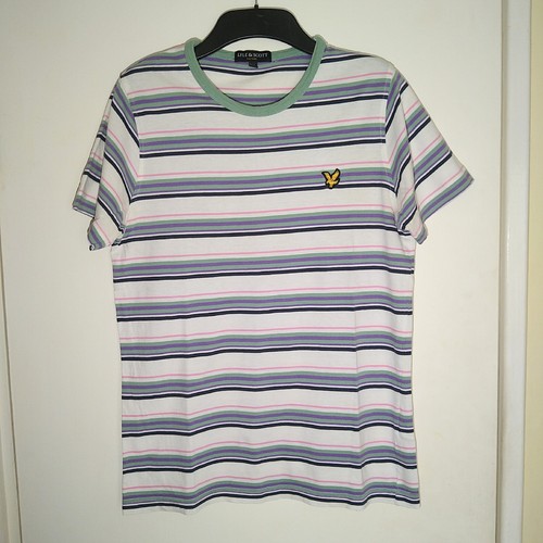 Lyle & Scott, Lyle & Scott Vintage Men's T-shirt Size Medium P2P 18"