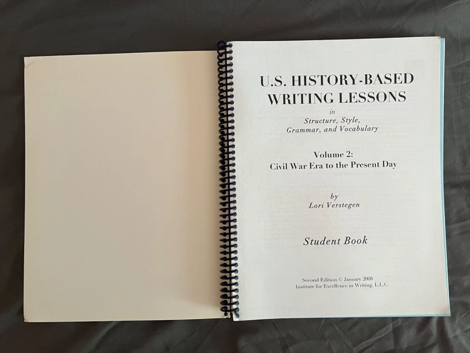 IEW US History Writing Lessons Student Volume 2 Civil War to Present - Image 3 of 4