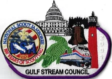 Gulf Stream Council JSP 2001 National Scout Jamboree 100 Yrs. PUR Bdr. [MX-11331