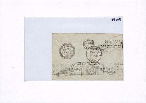 GB Cover RETOUR GIBRALTAR *SS STATHAIRD* ADEN Plymouth PAQUEBOT 1937 India YW54 - Picture 12 of 12