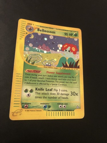 Pokemon - Bellossom - Aquapolis - Holo - English - H5/H32 - Good Condition - Imagen 3 de 8