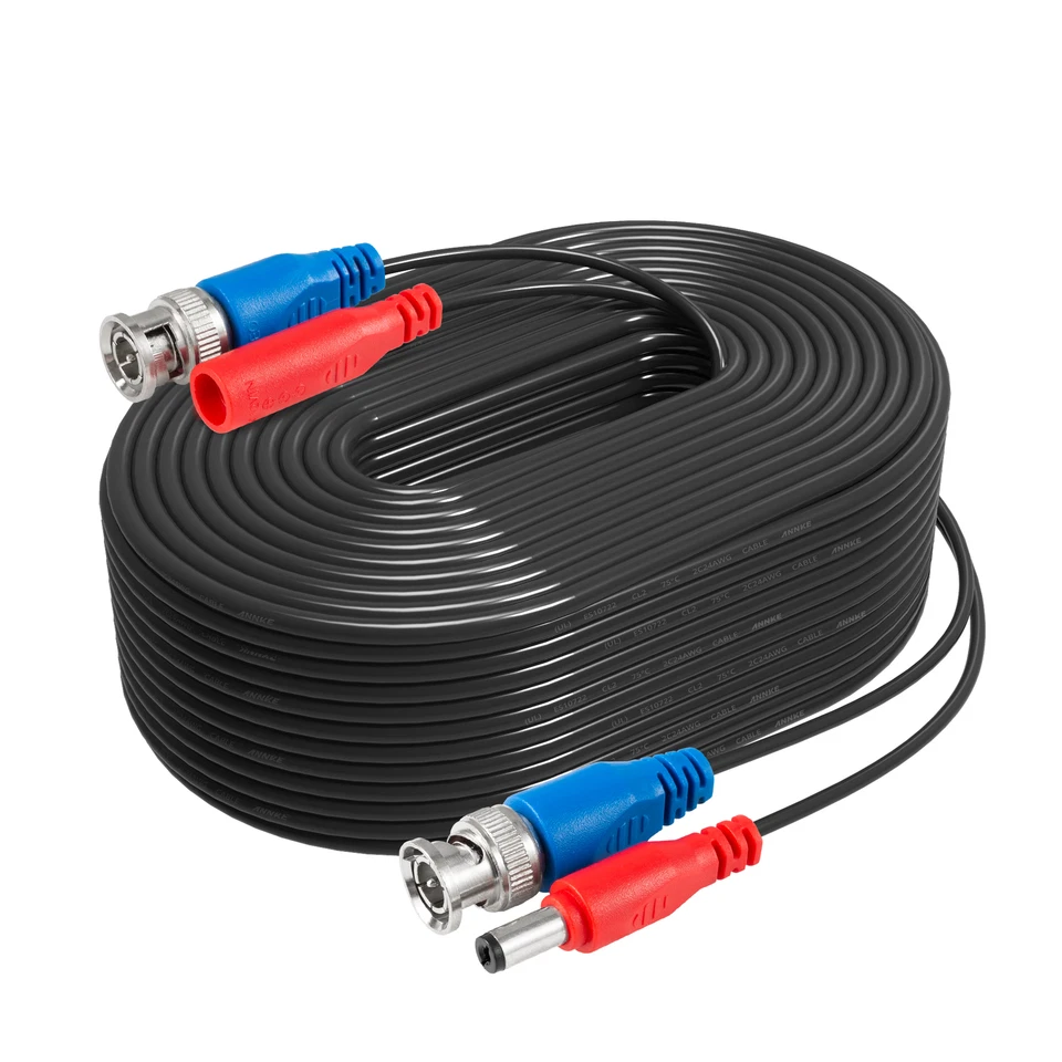 ANNKE 25/50/60/100/150ft Extension DC BNC Power Cable for Security Camera System - Image 2 of 4