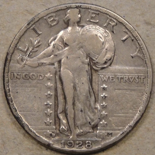 1928-D Standing Liberty Quarter 25c as Pictured L