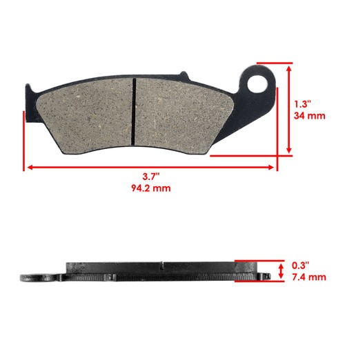 Front Rear Brake Pads for Suzuki DR-Z400SM DRZ400SM 2005-2018 / 59300-13860 - Picture 2 of 8