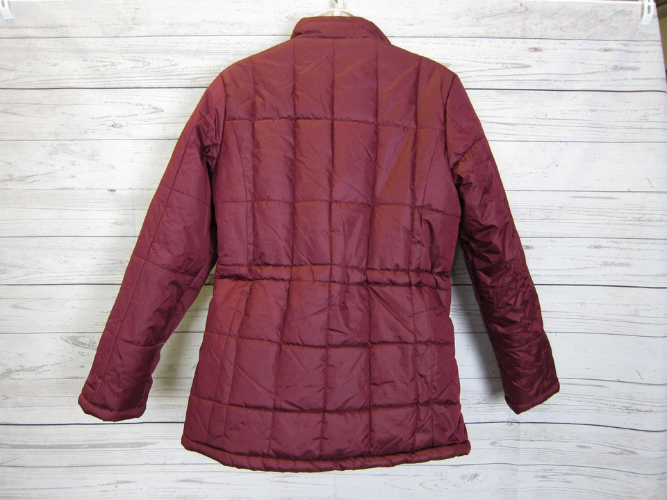 KC Collections Women's Maroon/Red Full Zip Quilted Jacket Size S Small - Image 3 of 4