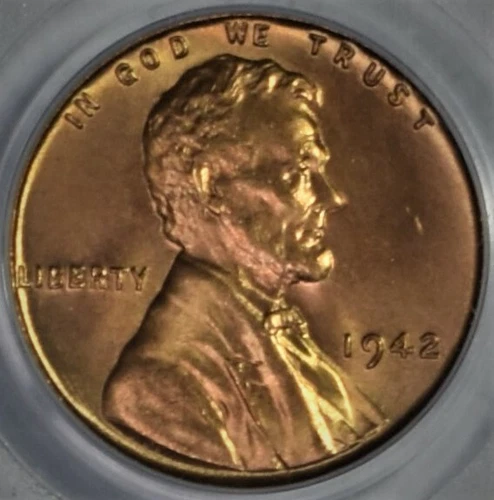 1942 Wheat Cent PCGS MS 66 RED