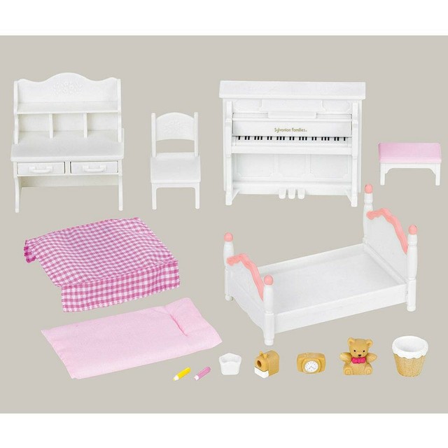 sylvanian families girl's room set