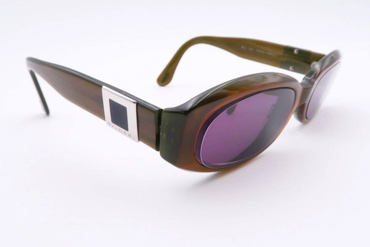 Authentic BVLGARI 822 Sunglasses FRAMES 583 Brown Green 53 19 135